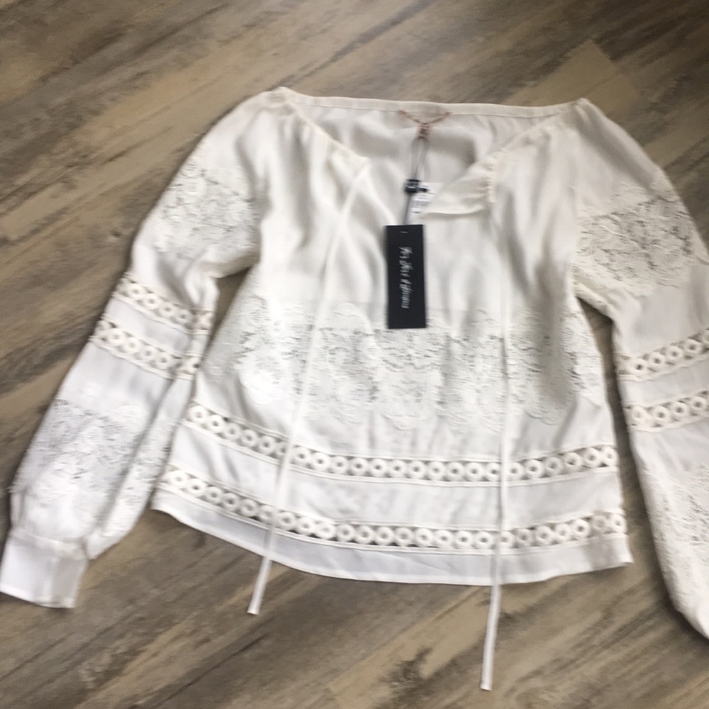 NWT For Love & Lemons Lace Crochet Hayley Blouse